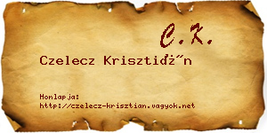 Czelecz Krisztián névjegykártya
