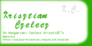 krisztian czelecz business card